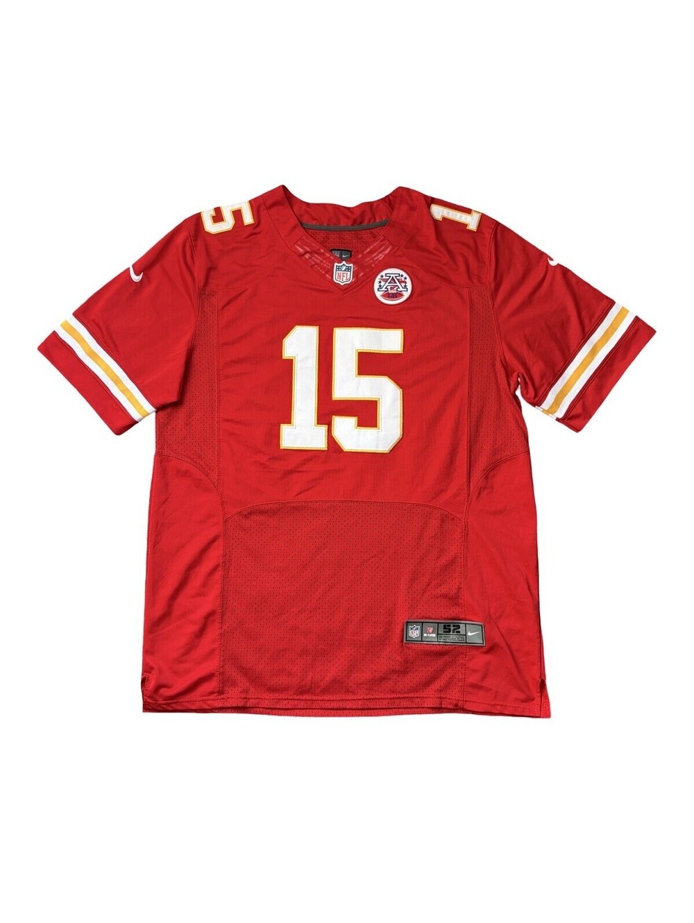 Nike Kansas City Chiefs Patrick Mahomes #15 Jersey Men's Size 52 Stitched Red